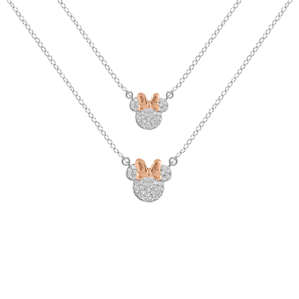 Set 2 Colgantes mama + hija Minnie Disney