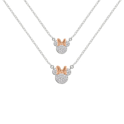 Set 2 Colgantes mama + hija Minnie Disney