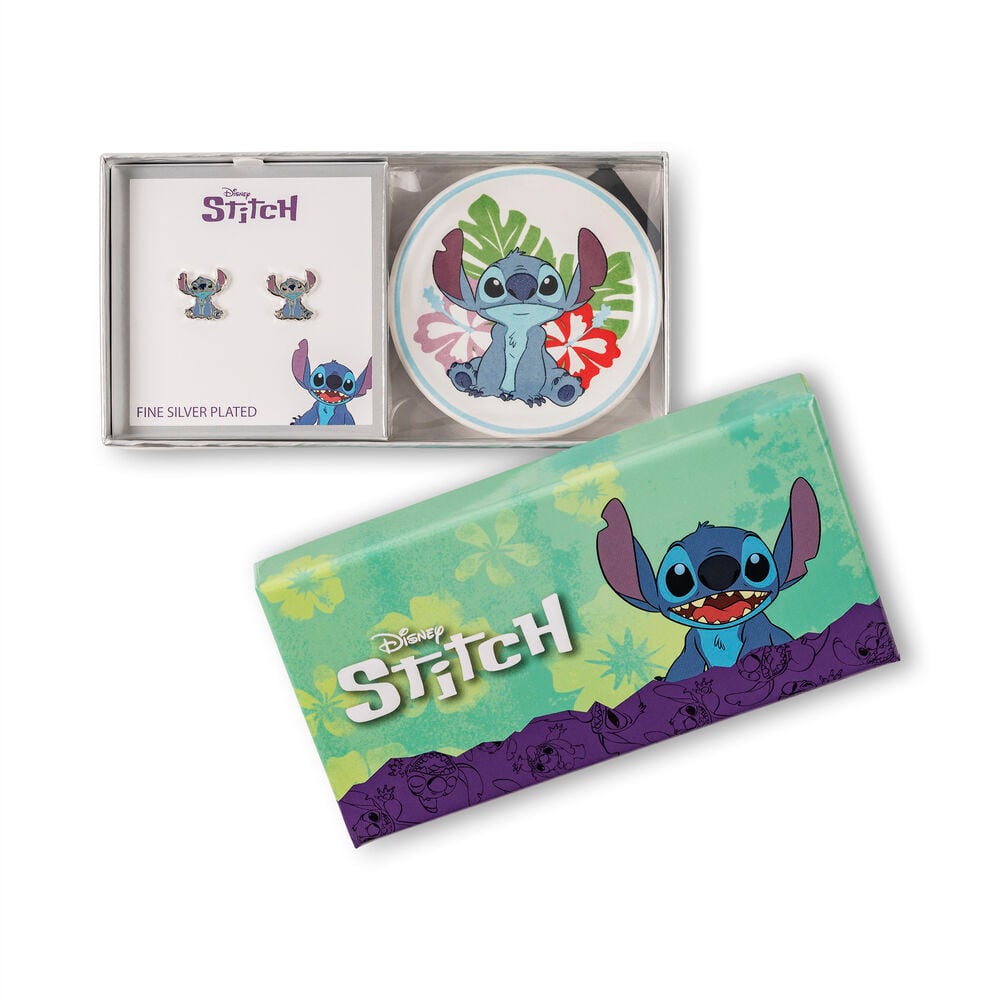 Pendientes + plato bisuteria Stitch Disney - imagen 4