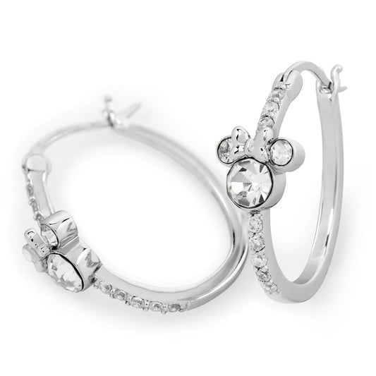 Pendientes Aro Minnie Disney plata - imagen 2