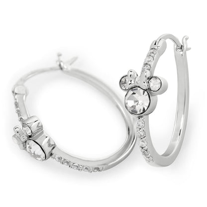 Pendientes Aro Minnie Disney plata
