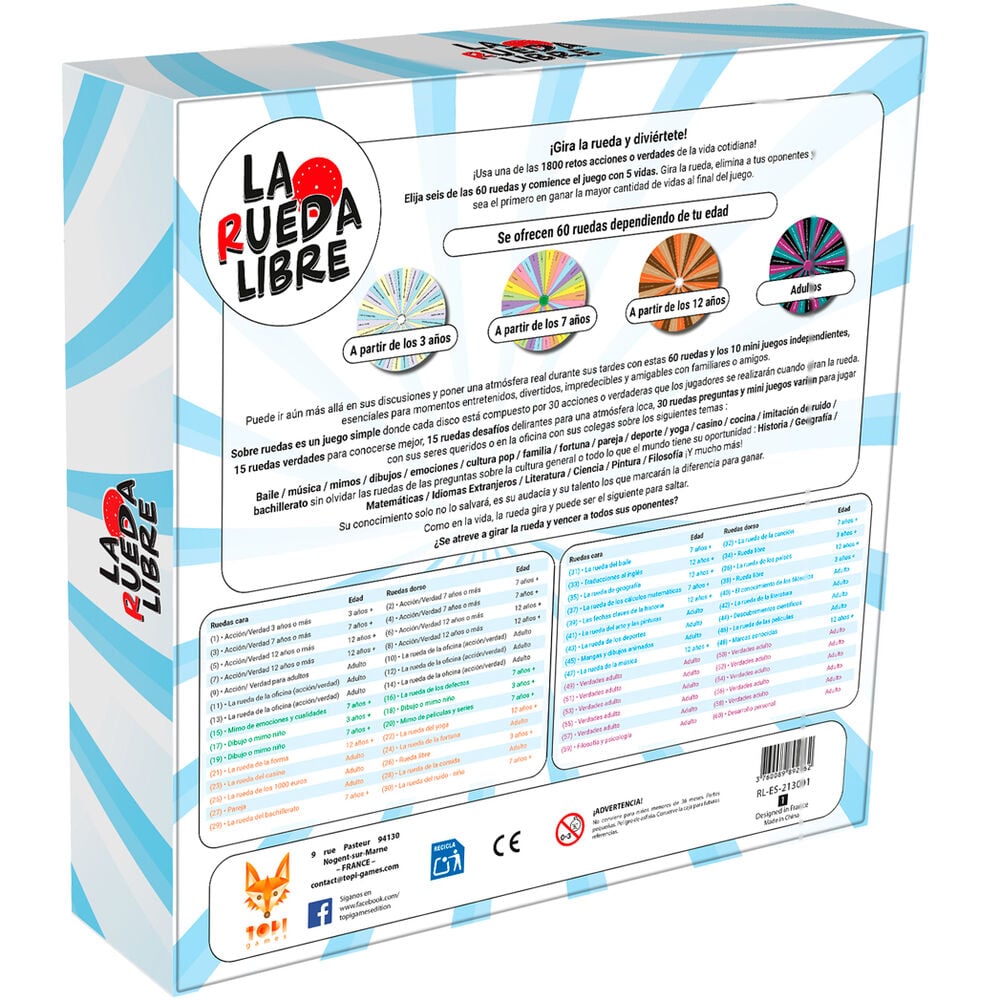 Juego de mesa La Rueda Libre español - imagen 2