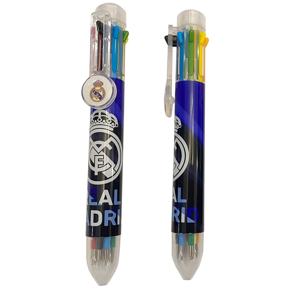 Boligrafo 8 Colores Real Madrid