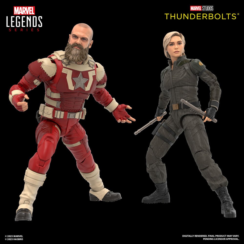Blister 2 figuras Yelena Belova & Red Guardian Thunderbolts Marvel Legends 15cm - imagen 2
