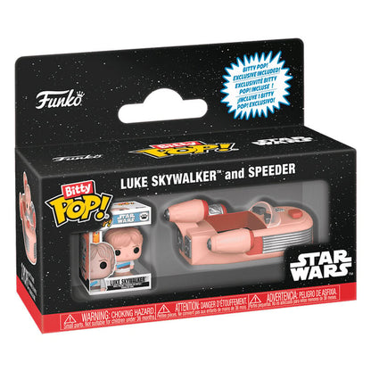 Figura Bitty Pop Ride Star Wars Luke Skywalker and Speeder