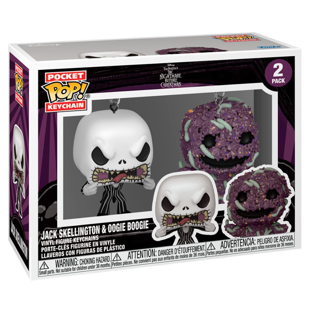 Blister 2 llaveros Pocket POP Disney Pesadilla Antes de Navidad Jack & Oogie - imagen 2
