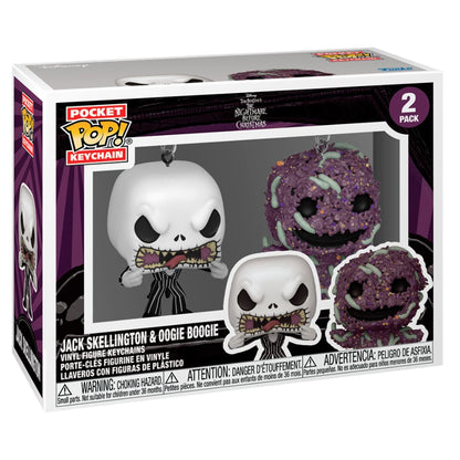 Blister 2 llaveros Pocket POP Disney Pesadilla Antes de Navidad Jack & Oogie - imagen 2