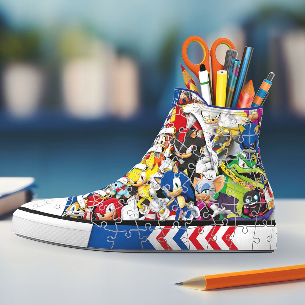 Puzzle 3D Portalapices 3D Zapatilla Sonic the Hedgehog 112pzs - imagen 2