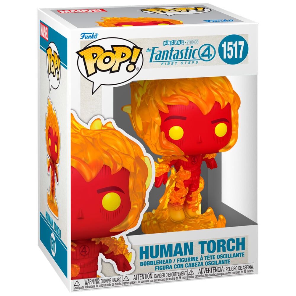 Figura POP Marvel Los 4 Fantasticos Antorcha Humana - imagen 2