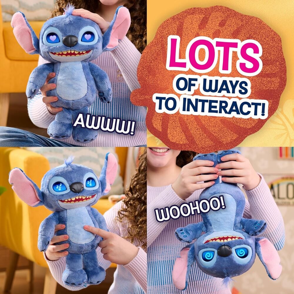 Peluche interactivo Stitch Disney 30cm - imagen 6