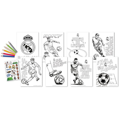 Set de Colorear con pegatinas Real Madrid - imagen 2