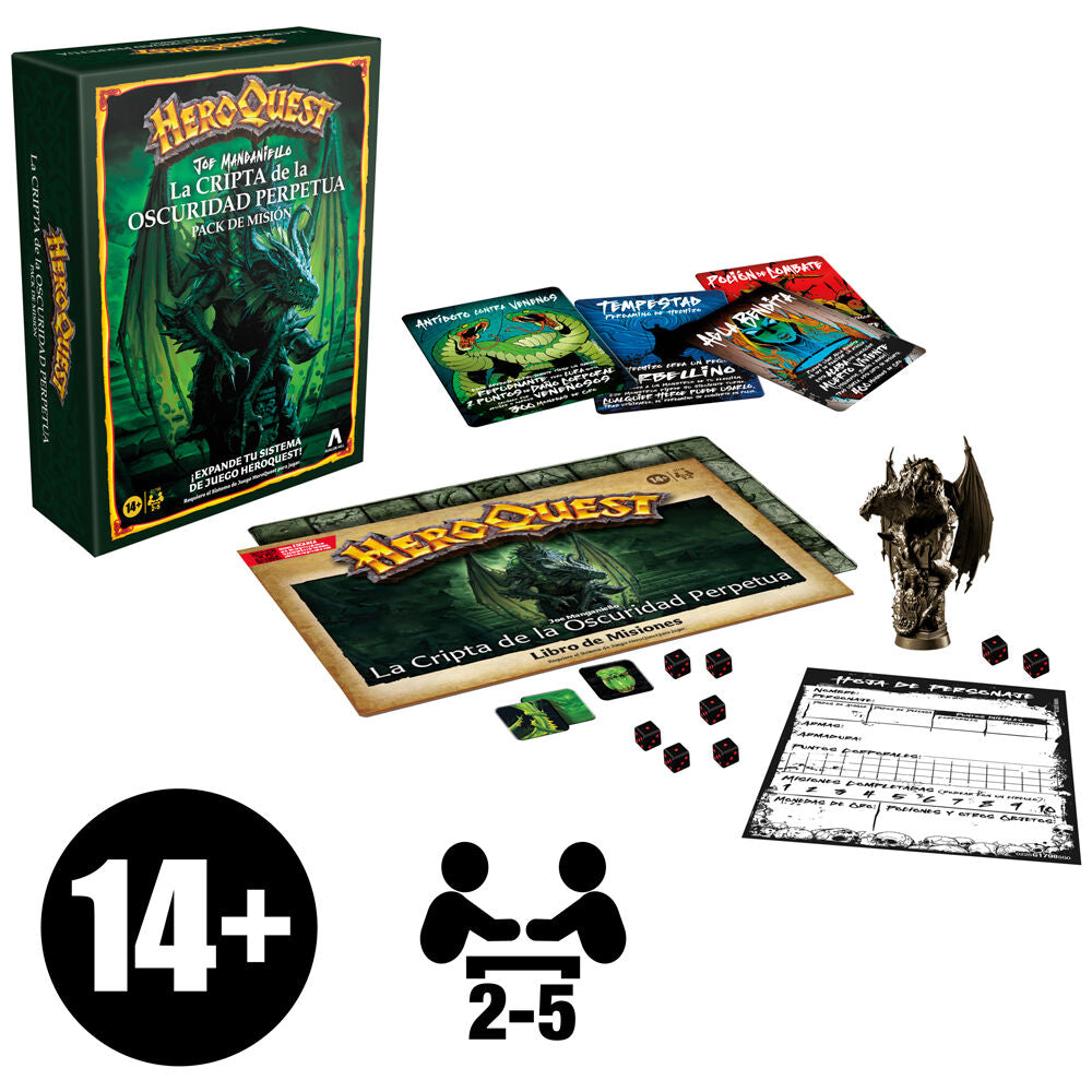 Expansion Juego de mesa La Cripta de la Oscuridad Pertetua HeroQuest español