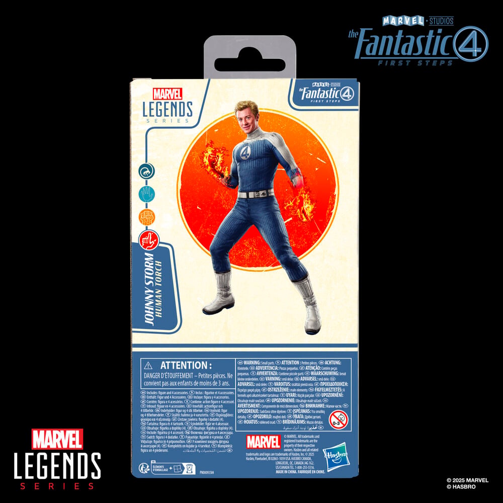 Figura Johnny Storm Los 4 Fantasticos Marvel 15cm - imagen 8