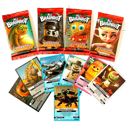 Sobre 7 Cartas coleccionables Universo Psichedelico Skifidol Italian Brainrot