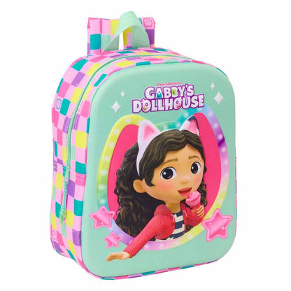 Mochila 3D La Casa de Muñecas de Gabby 27cm - imagen 3