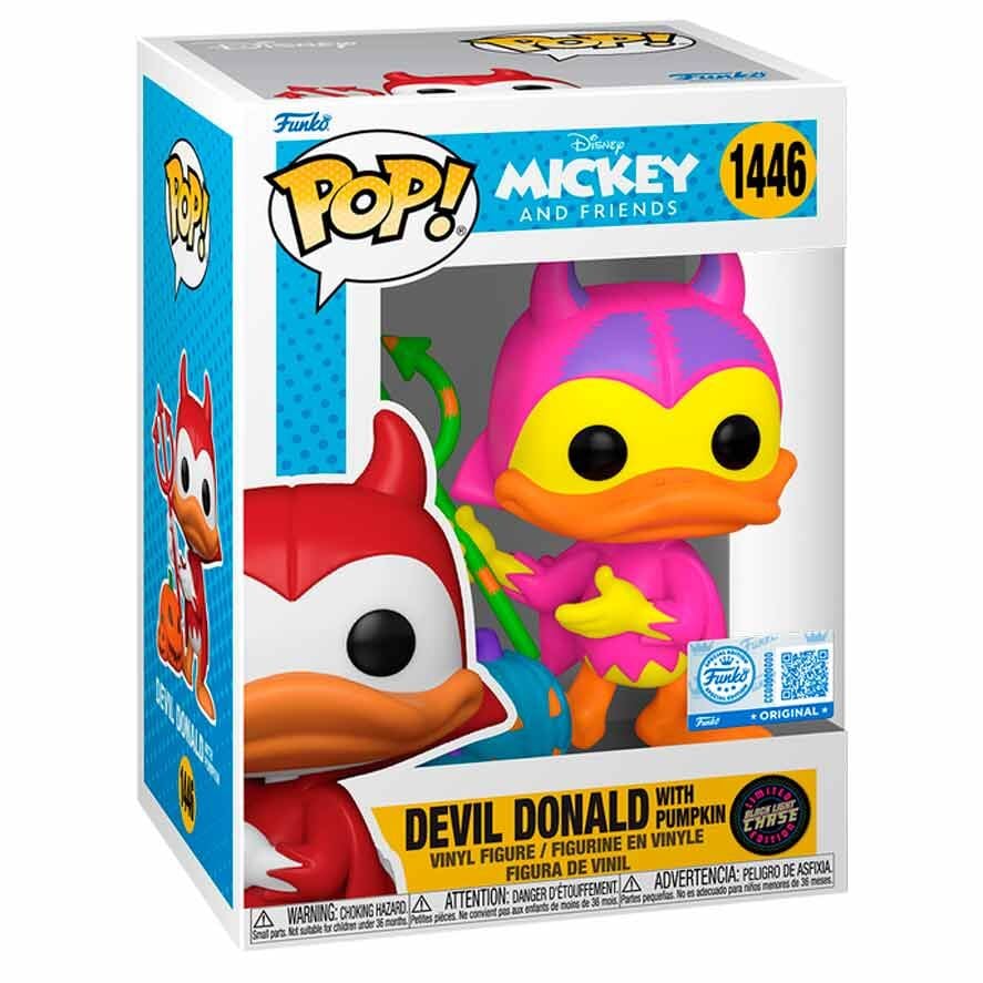 Figura POP Disney Mickey and Friends Devil Donald with Pumpkin Chase Exclusive - imagen 2