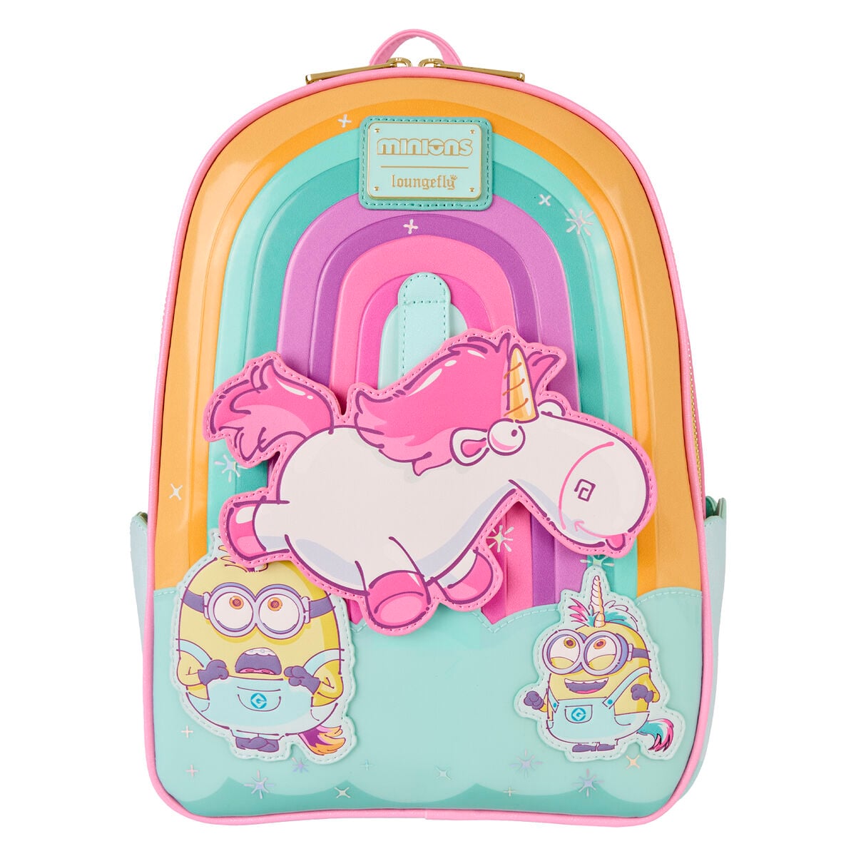 Mochila Fluffy Unicorn Minions Loungefly 30cm - imagen 2