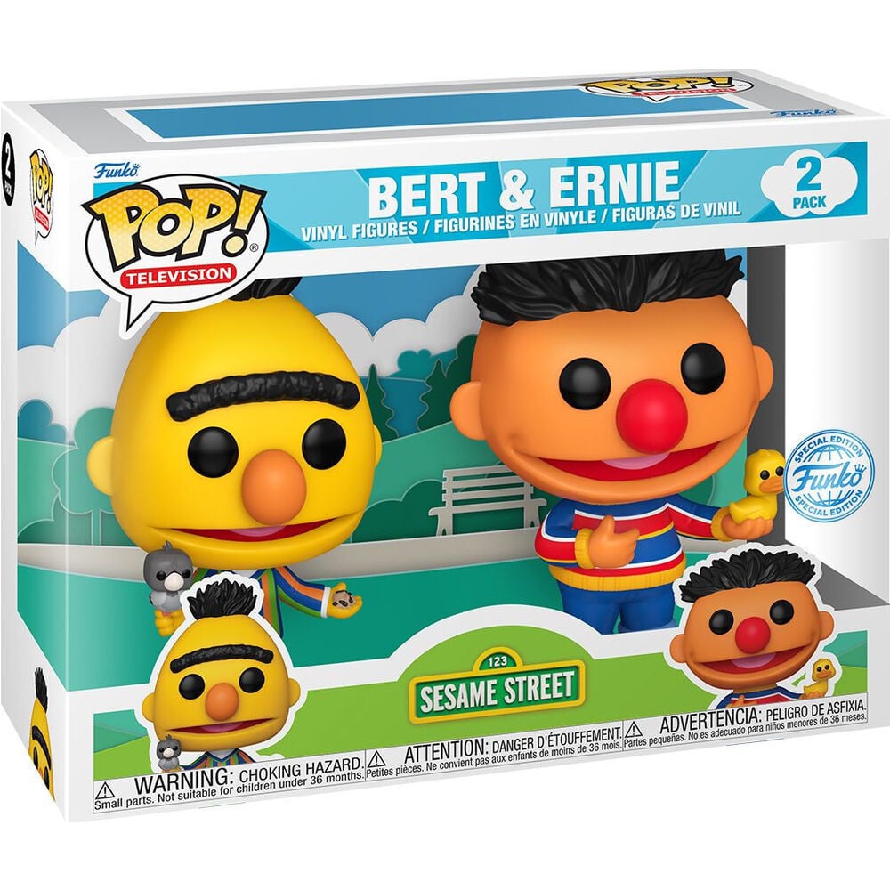 Blister 2 figuras POP Barrio Sesamo Epi y Blas Exclusive - imagen 2