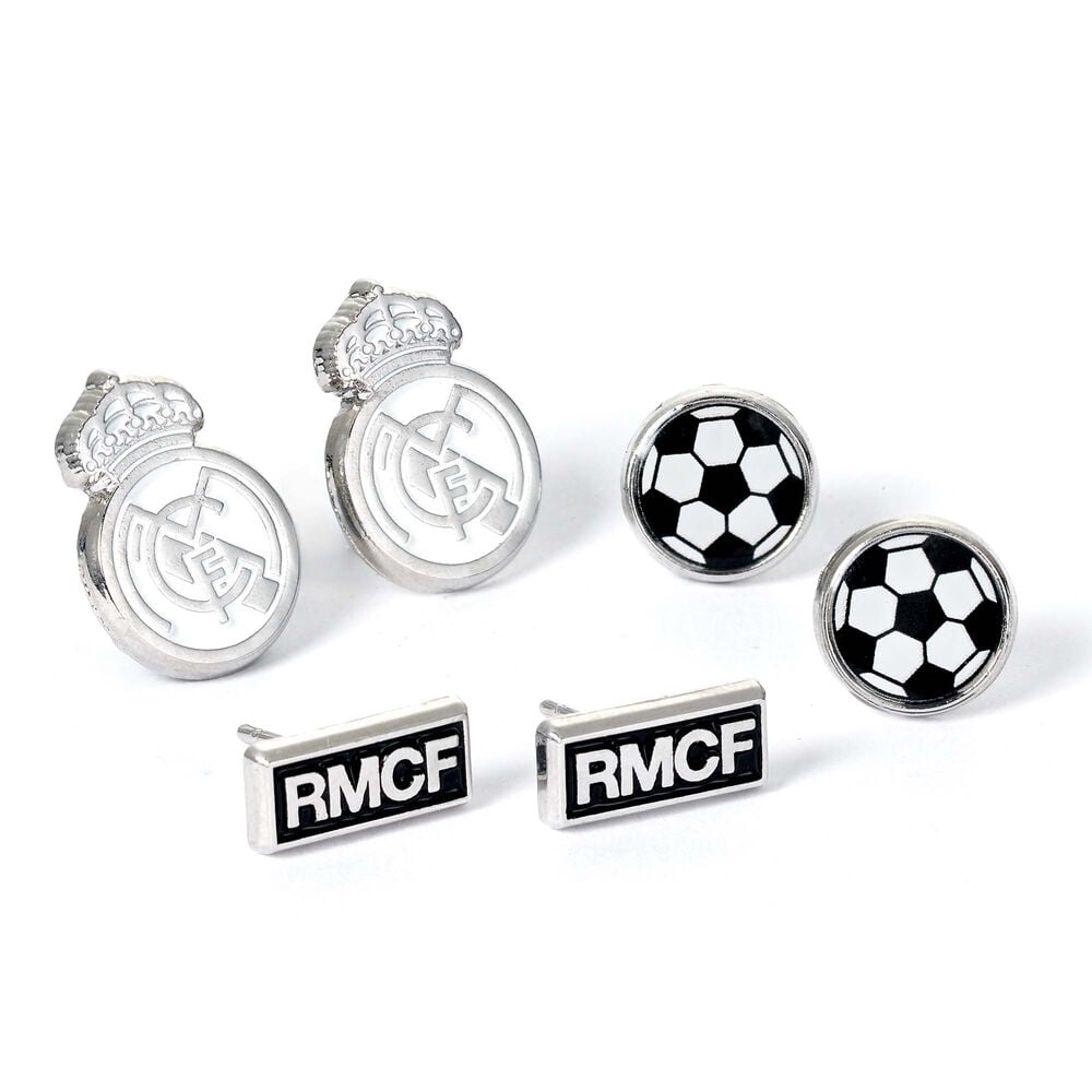 Set 3 Pares de pendientes Real Madrid - imagen 2