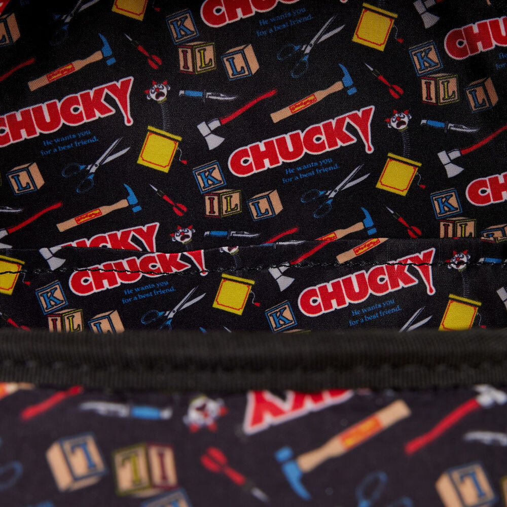 Mochila Chucky Loungefly 26cm - imagen 6