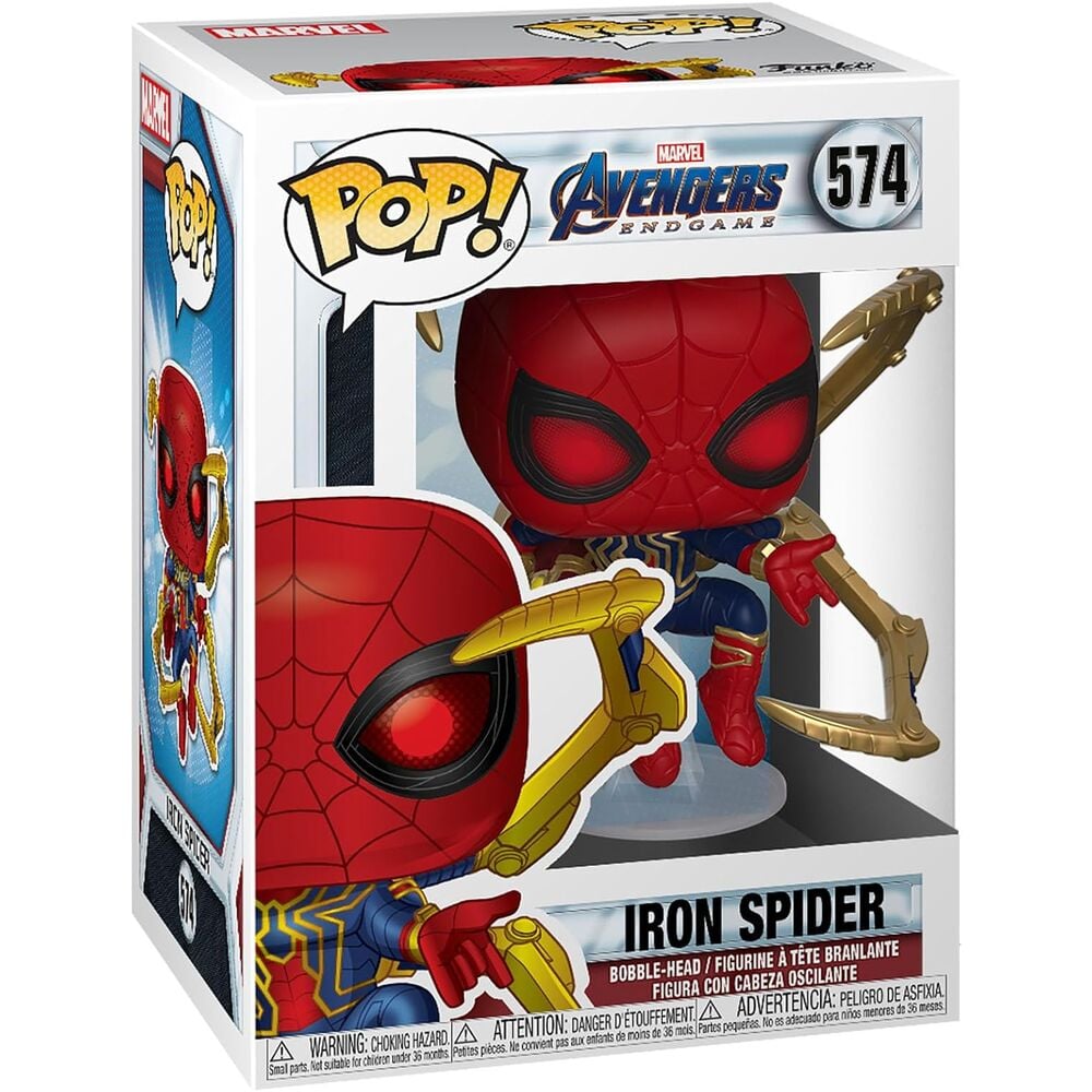 Figura POP Marvel Vengadores Endgame Iron Spider with Nano Gauntlet - imagen 3