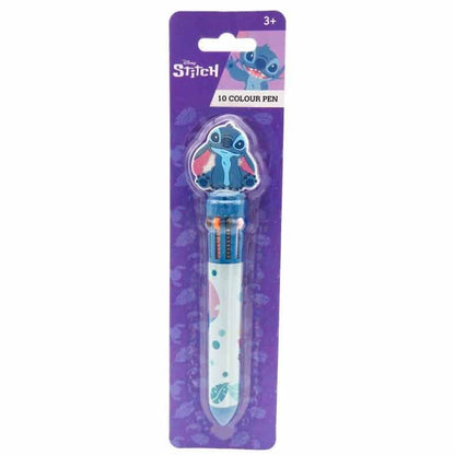 Boligrafo 10 colores Stitch Disney