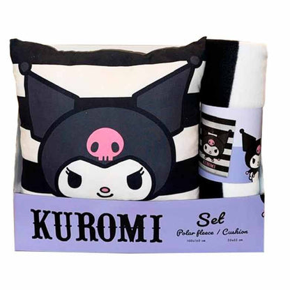 Set manta polar + cojin Kuromi Hello Kitty - imagen 2
