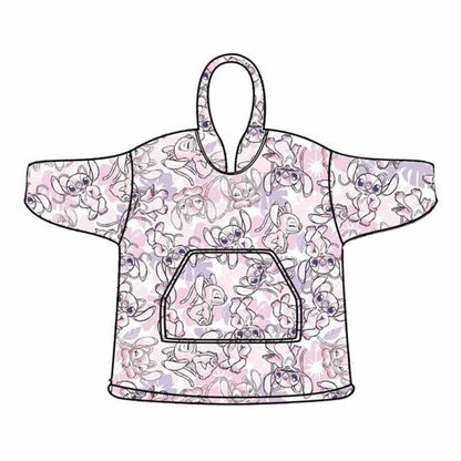 Bata sudadera oversize Angel Stitch Disney infantil