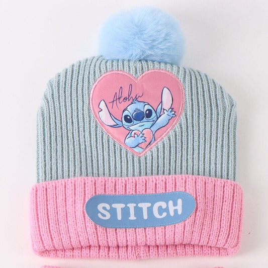 Conjunto gorro guantes bufanda Stitch Disney - imagen 2