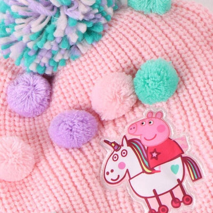 Conjunto gorro guantes bufanda Peppa Pig - imagen 5