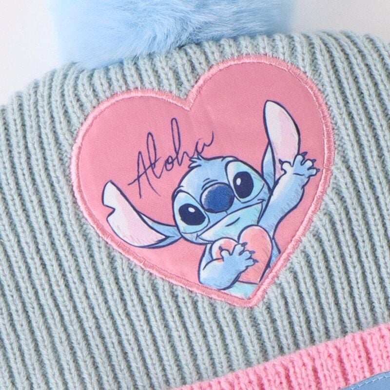 Conjunto gorro guantes bufanda Stitch Disney - imagen 5