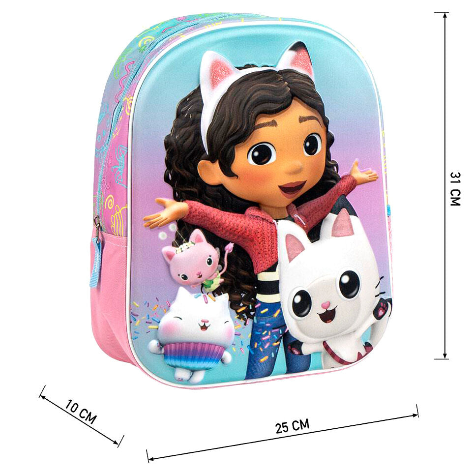 Mochila 3D La Casa de Muñecas de Gabby 31cm