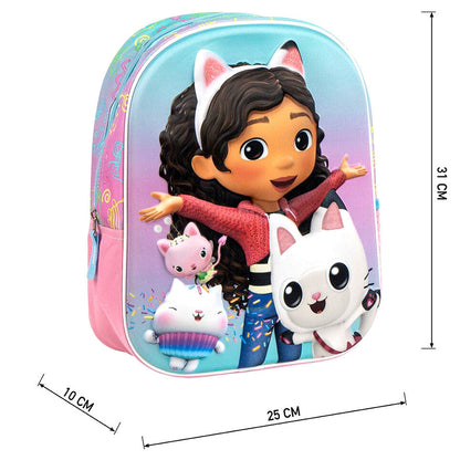 Mochila 3D La Casa de Muñecas de Gabby 31cm
