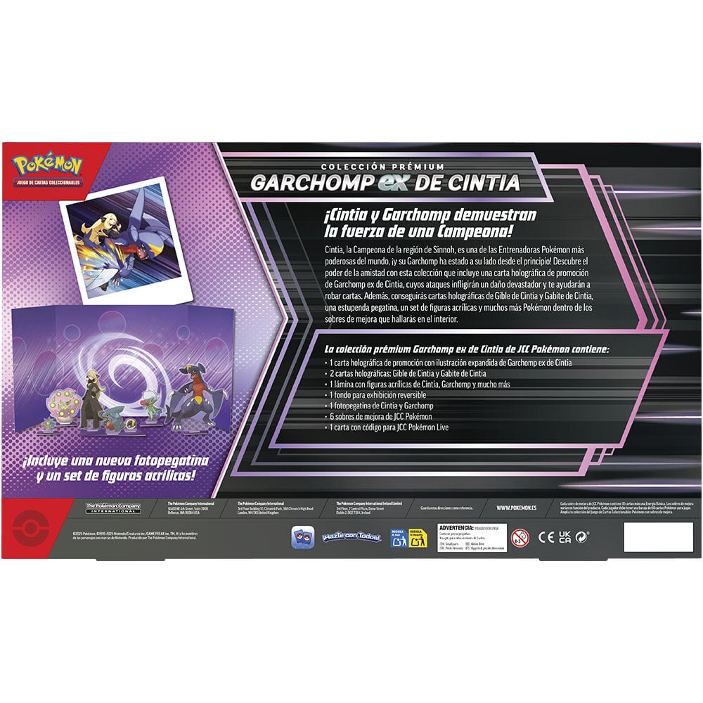 LATINO Blister cartas Garchomp ex Cynthia Pokemon - imagen 2