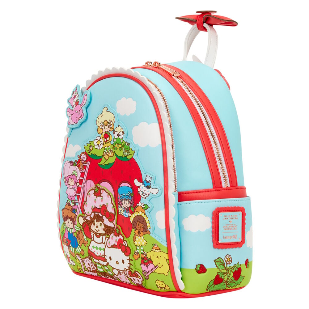 Mochila Shortcake Scented Hello Kitty & Friends x Strawberry Loungefly 26cm - imagen 2