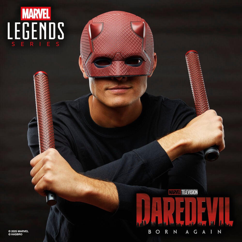 Replica Mascara + Baston de combate Born Again Daredevil Marvel Legends Series - imagen 6