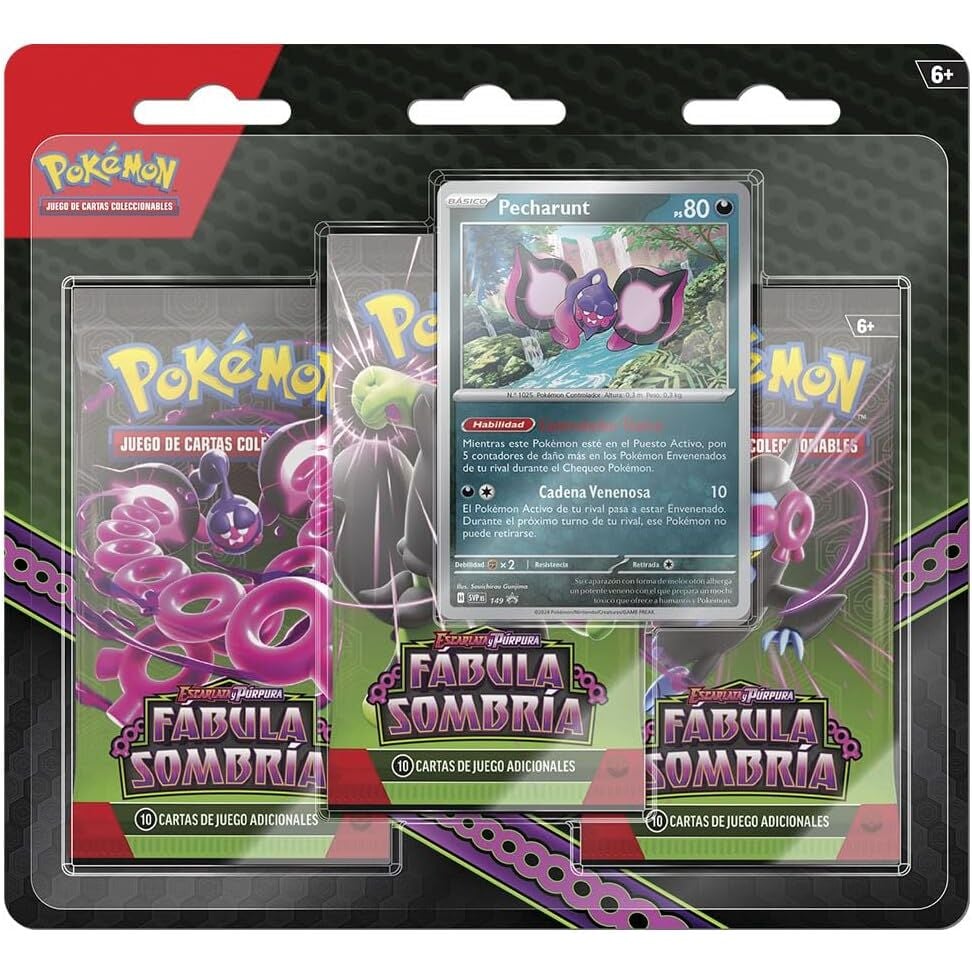 Blister cartas Fabula Sombria Escarlata y Pupura Pokemon español - imagen 3