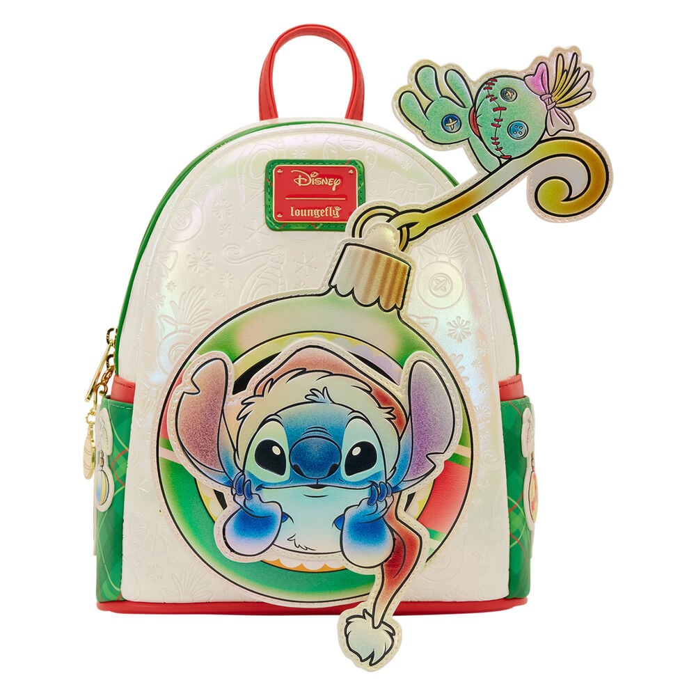Mochila Holiday Stitch Disney Loungefly 26cm - imagen 3