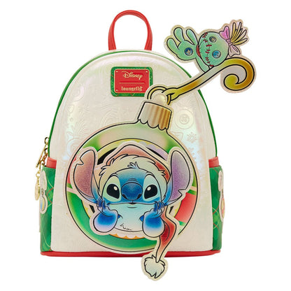 Mochila Holiday Stitch Disney Loungefly 26cm - imagen 3