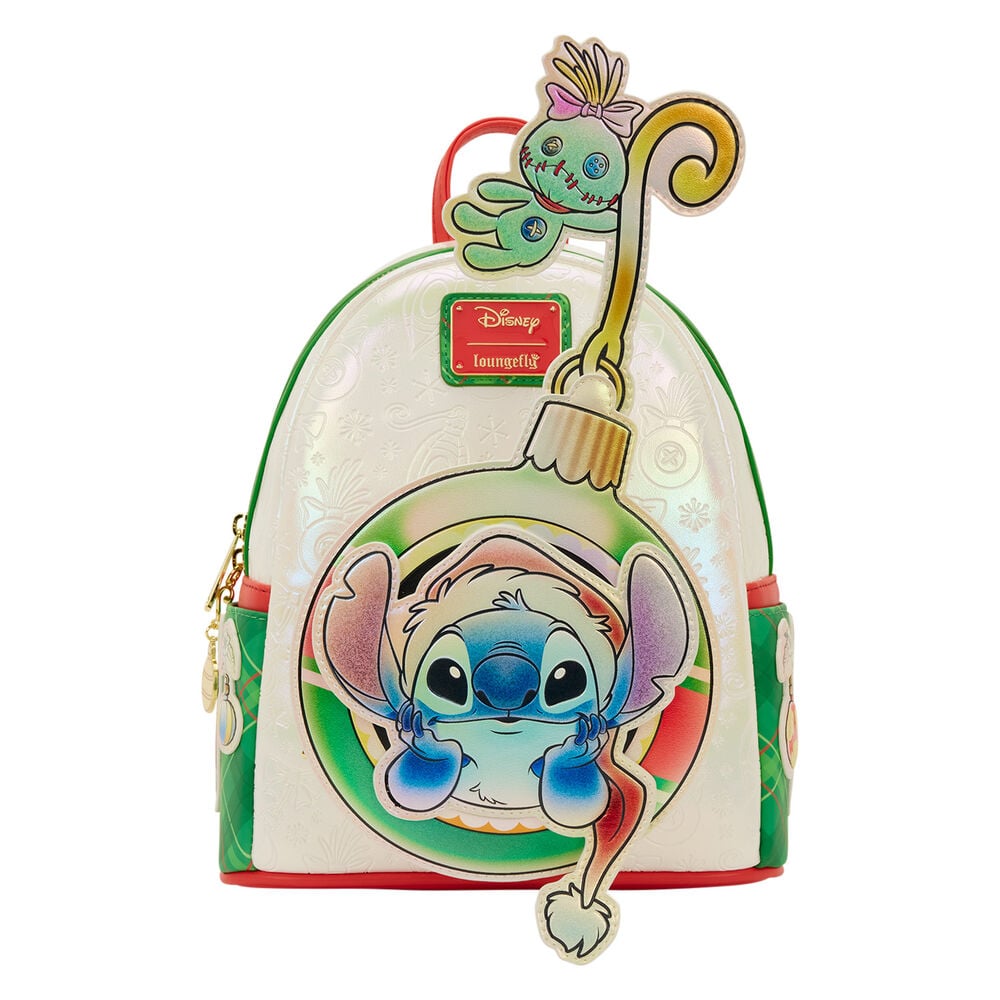 Mochila Holiday Stitch Disney Loungefly 26cm - imagen 7