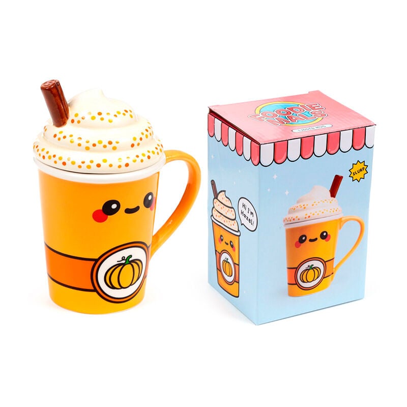 Taza con tapa de Calabaza Foodiemals Latte 325ml - imagen 5
