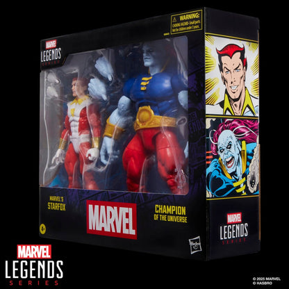 Blister 2 figuras Starfox & Champion of the Universe Marvel Legends Series 15cm