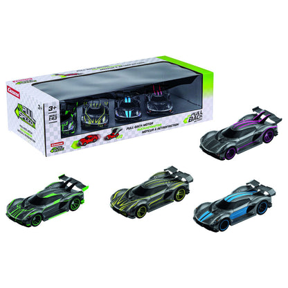 Blister 4 coches Hypercars pull back