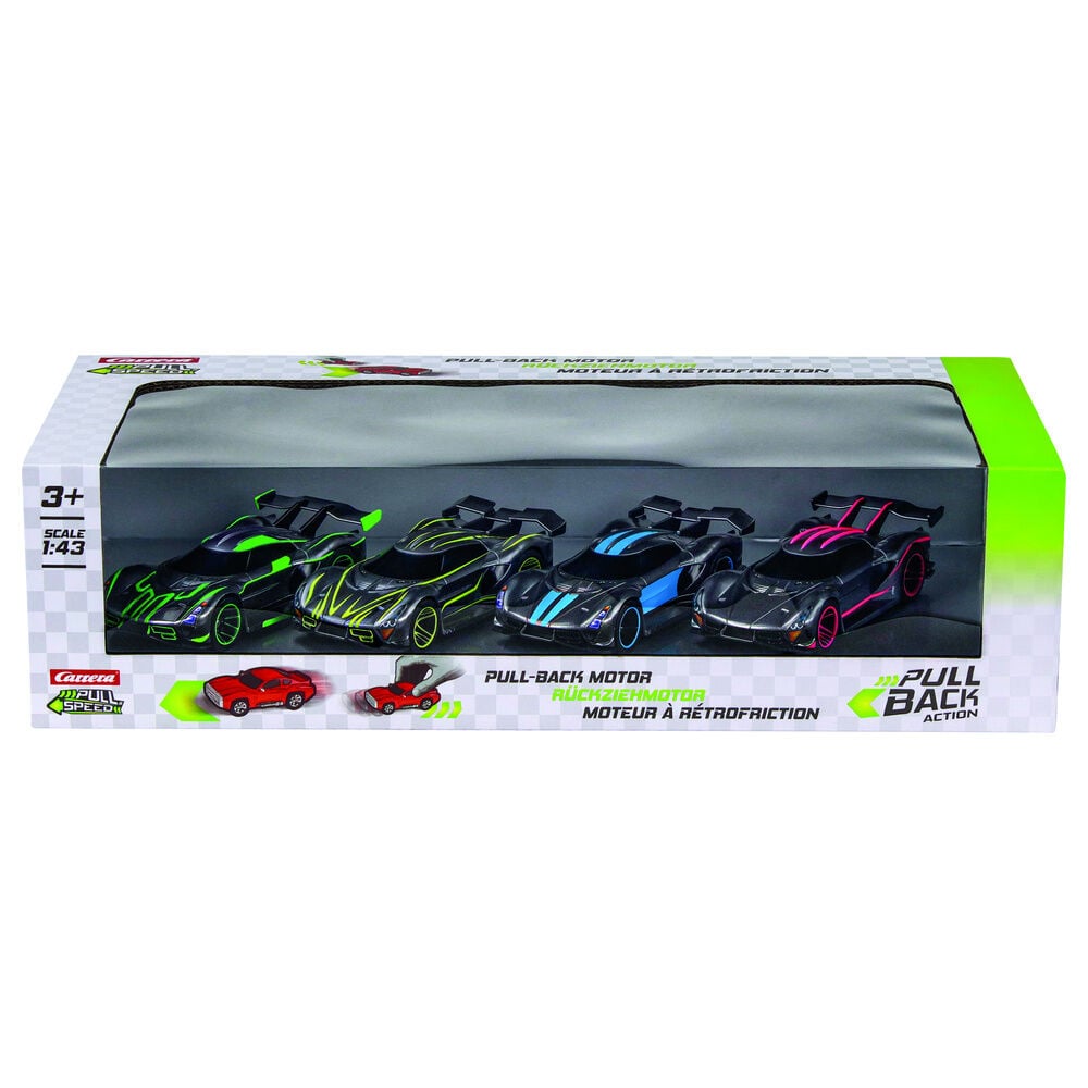 Blister 4 coches Hypercars pull back - imagen 2
