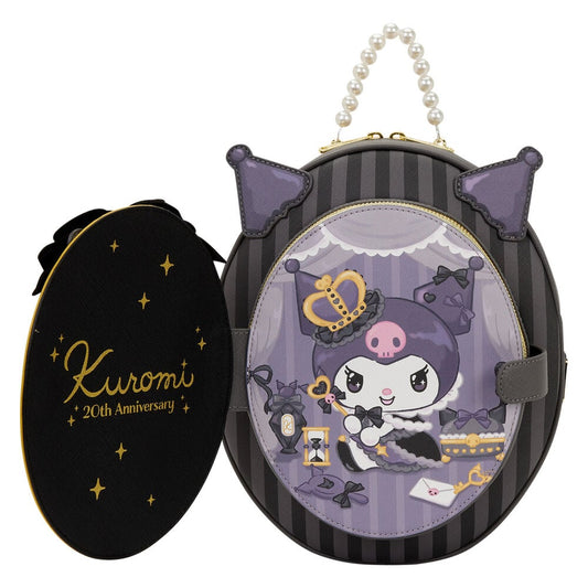 Mochila 20th Anniversary Kuromi Hello Kitty Loungefly 28cm - imagen 2