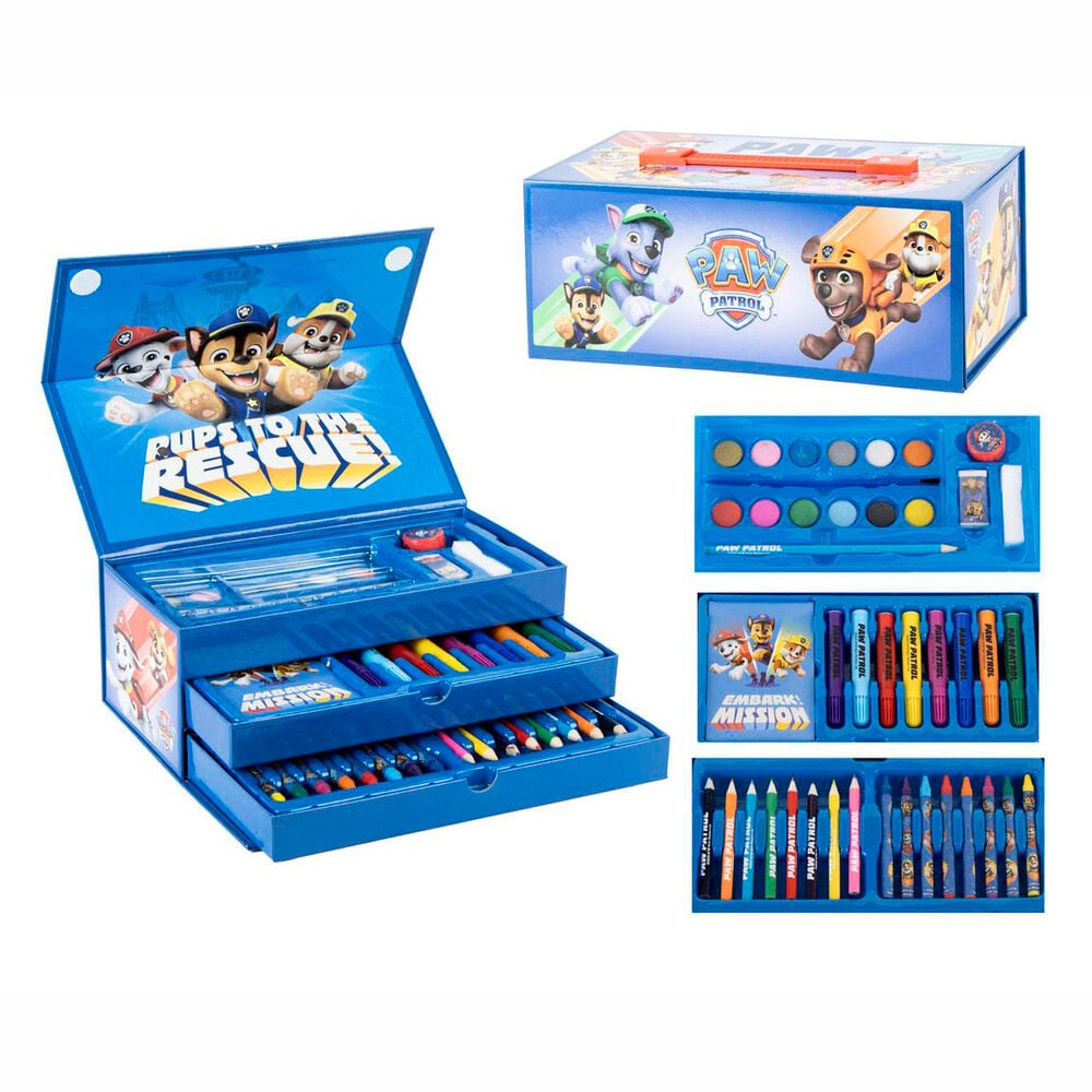 Maletin papeleria coloreable Patrulla Canina Paw Patrol