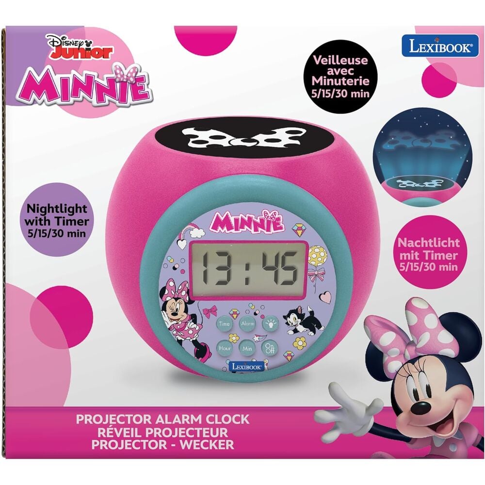Reloj Despertador Proyector Minnie Disney - imagen 4