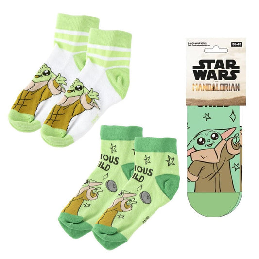 Set 2 pares calcetines Grogu The Mandalorian Star Wars adulto surtido