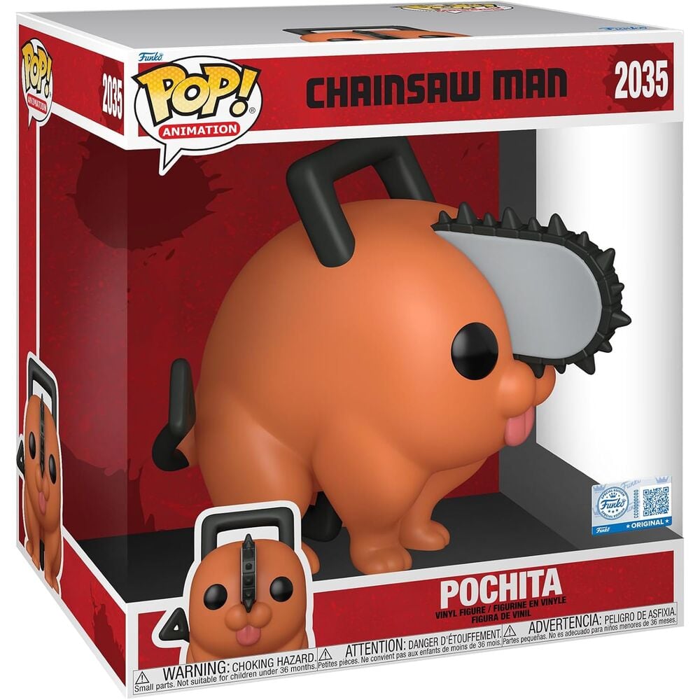 Figura POP Jumbo Chainsaw Man Pochita 25cm - imagen 2