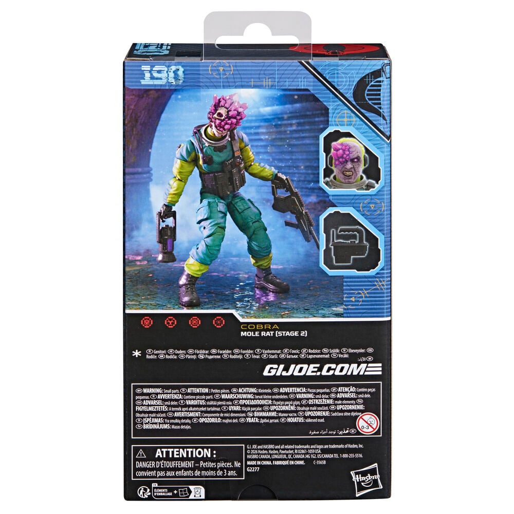 Figura Mole Rat Stage 2 Classified Series Cobra G.I. Joe 15cm - imagen 4